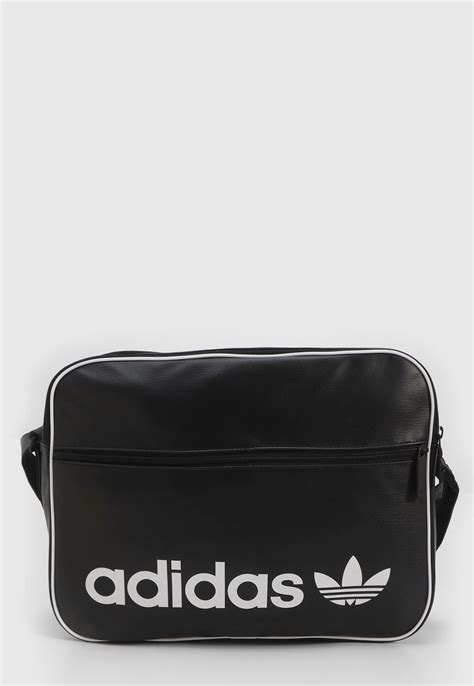 bolsa transversal adidas originals mini airl vint preta